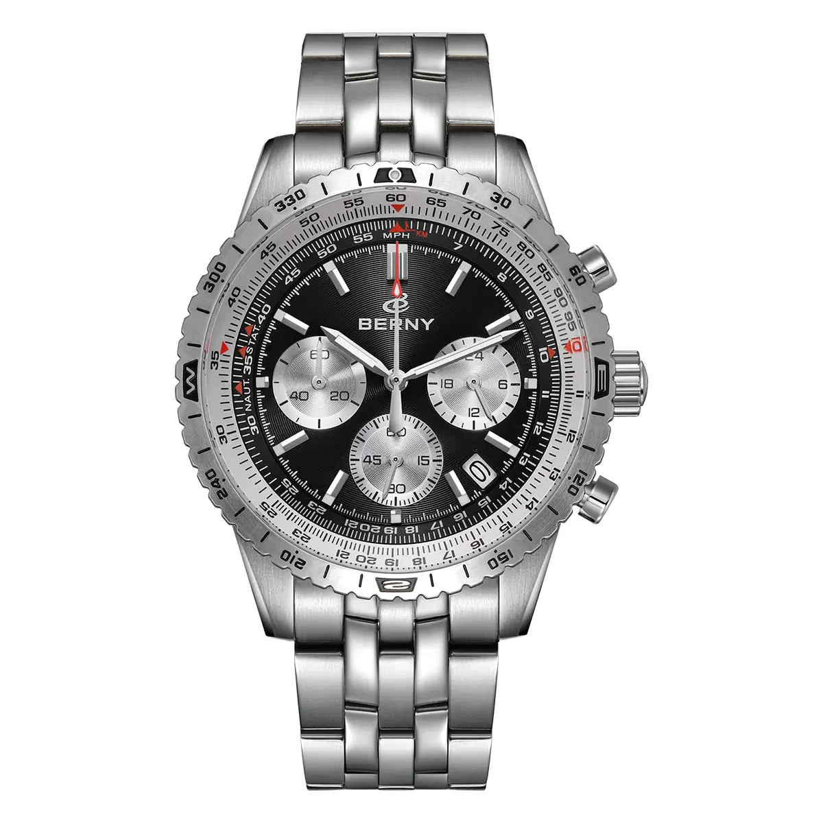 Montre Berny Quartz – Noir