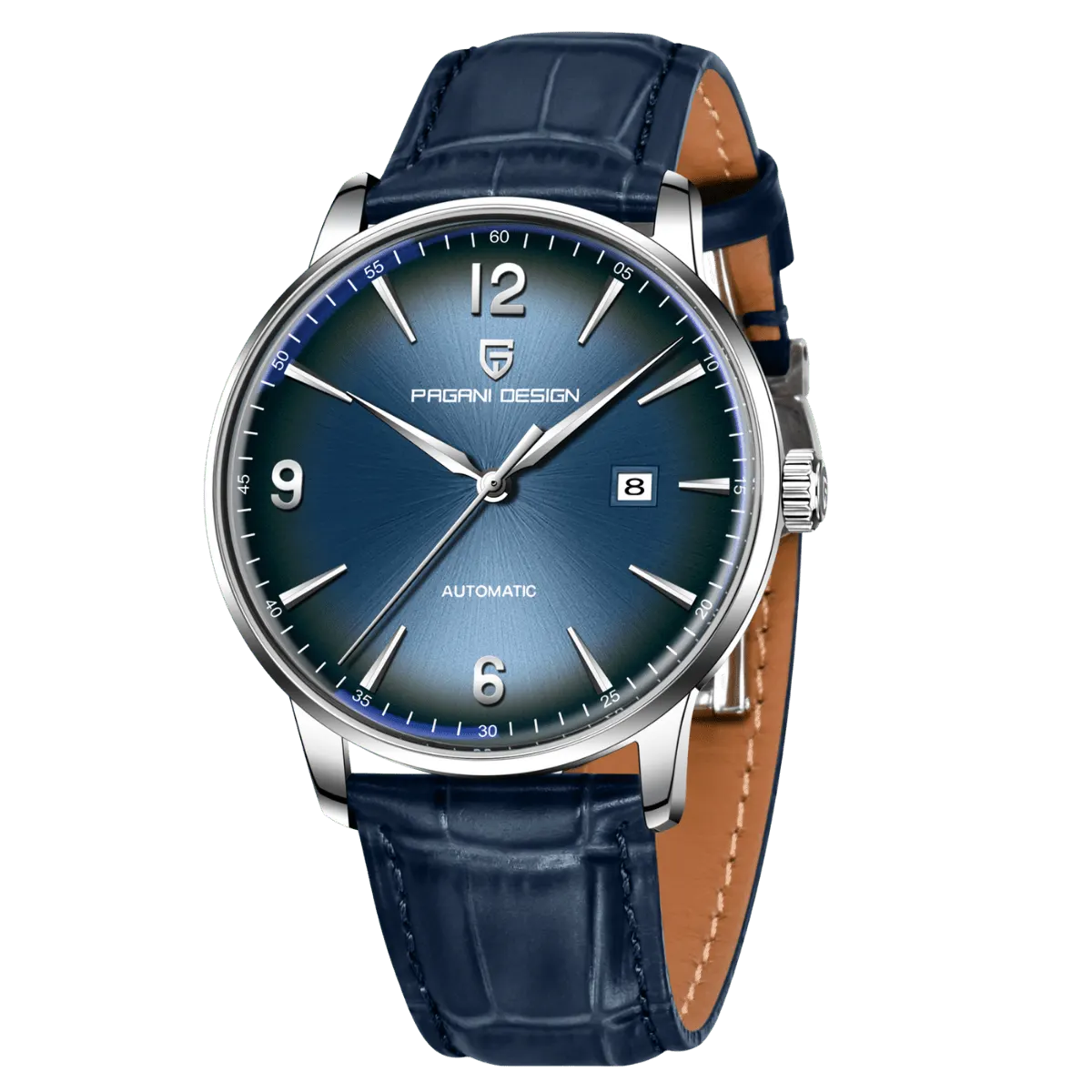 Montre Pagani Design PD-1832 Automatique 42 mm – Bleu / Cuir