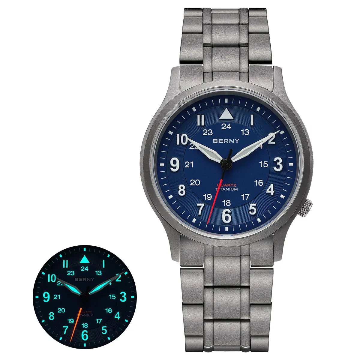 Montre Berny T2596MS Quartz – Bleu