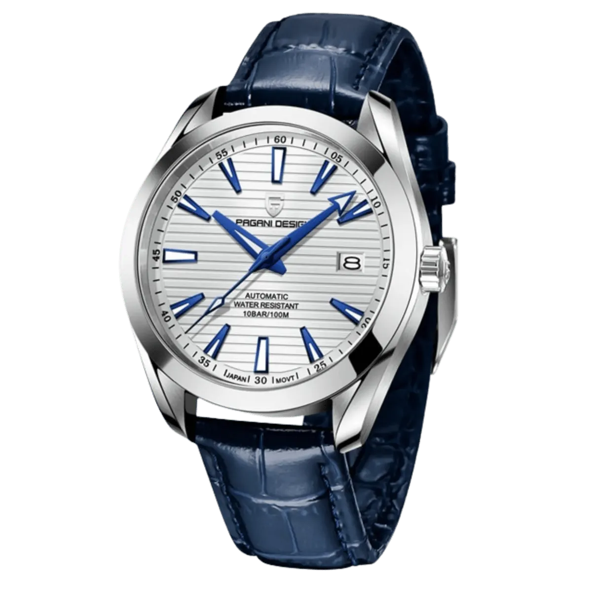 Montre Pagani Design PD-1688 Automatique 40 mm – Blanc / Cuir