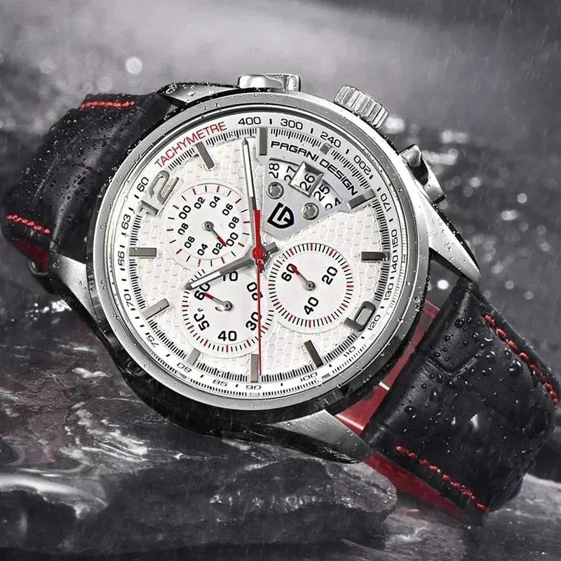 Montre Pagani Design Quartz 44 mm – Blanc