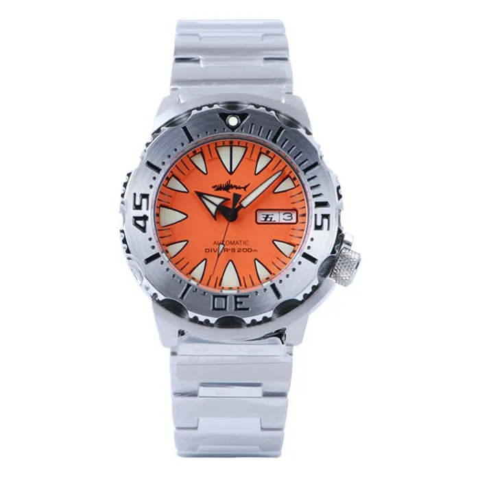 Montre Heimdallr Automatique 28,9 mm – Orange / Acier