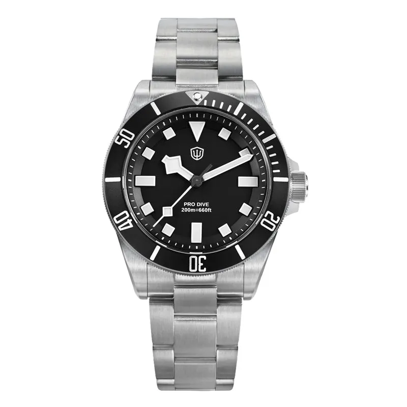 Montre Watchdives WD1969 Quartz 38 mm – Noir
