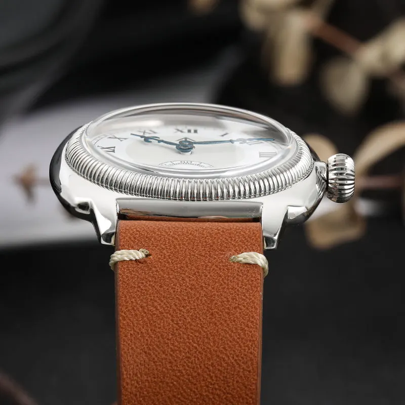 Montre Militado ML03 Quartz 36 mm – Noir cuir
