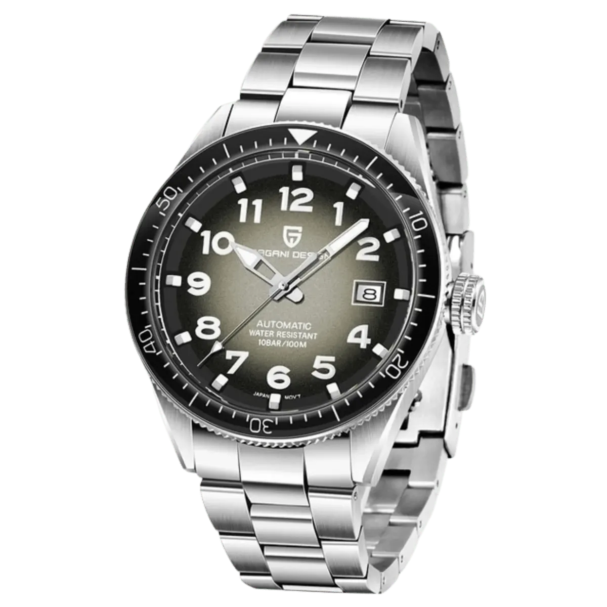 Montre Pagani Design Automatique 44 mm – Noir / Bracelet Oyster