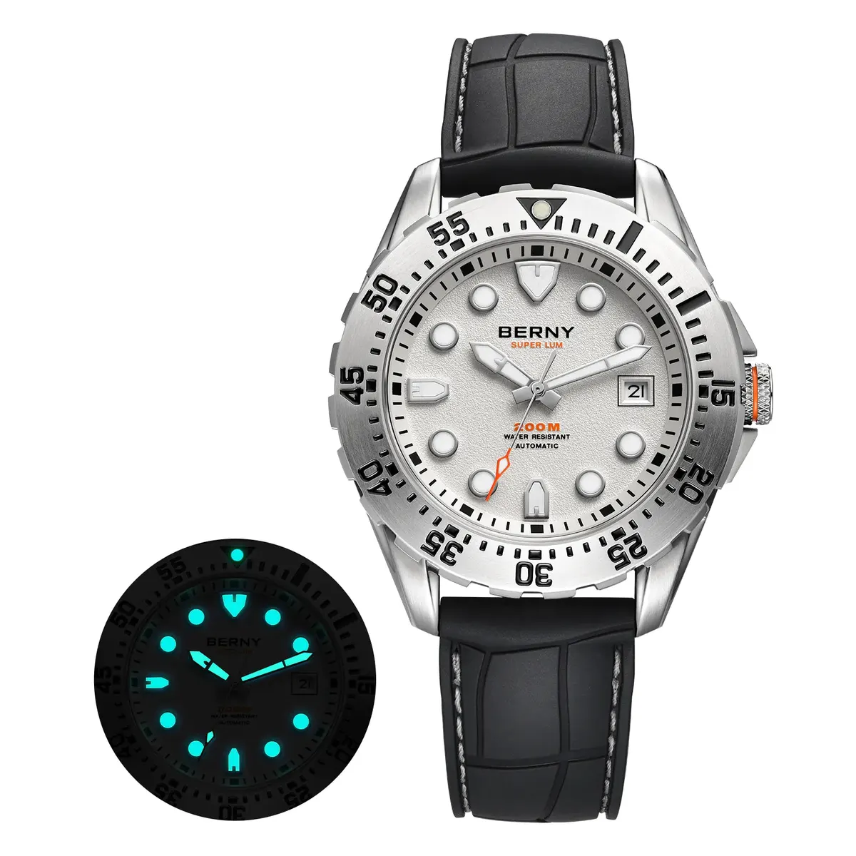 Montre Berny AM151M Automatique – Blanc