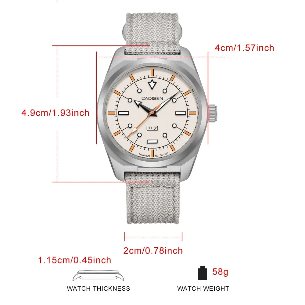 Montre Cadisen Automatique 40 mm – Bleu