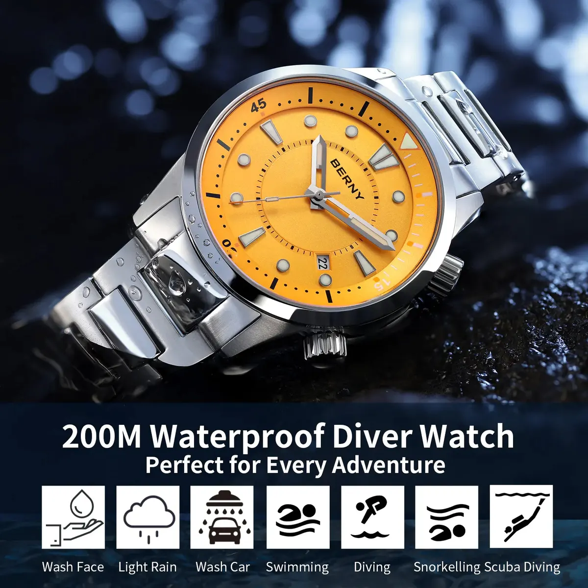 Montre Berny AM539MS – Orange