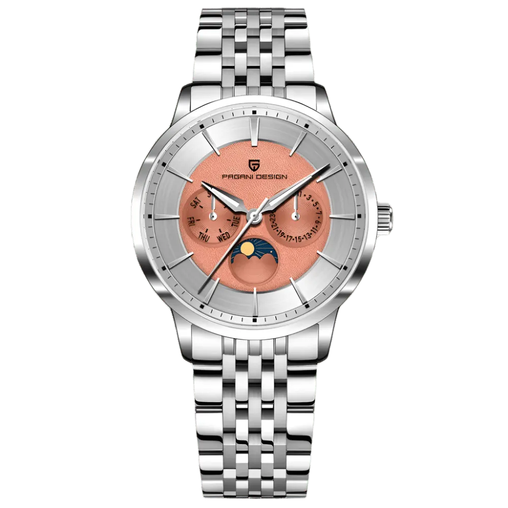 Montre Pagani Design PD-1795 Quartz 40 mm – Marron acier