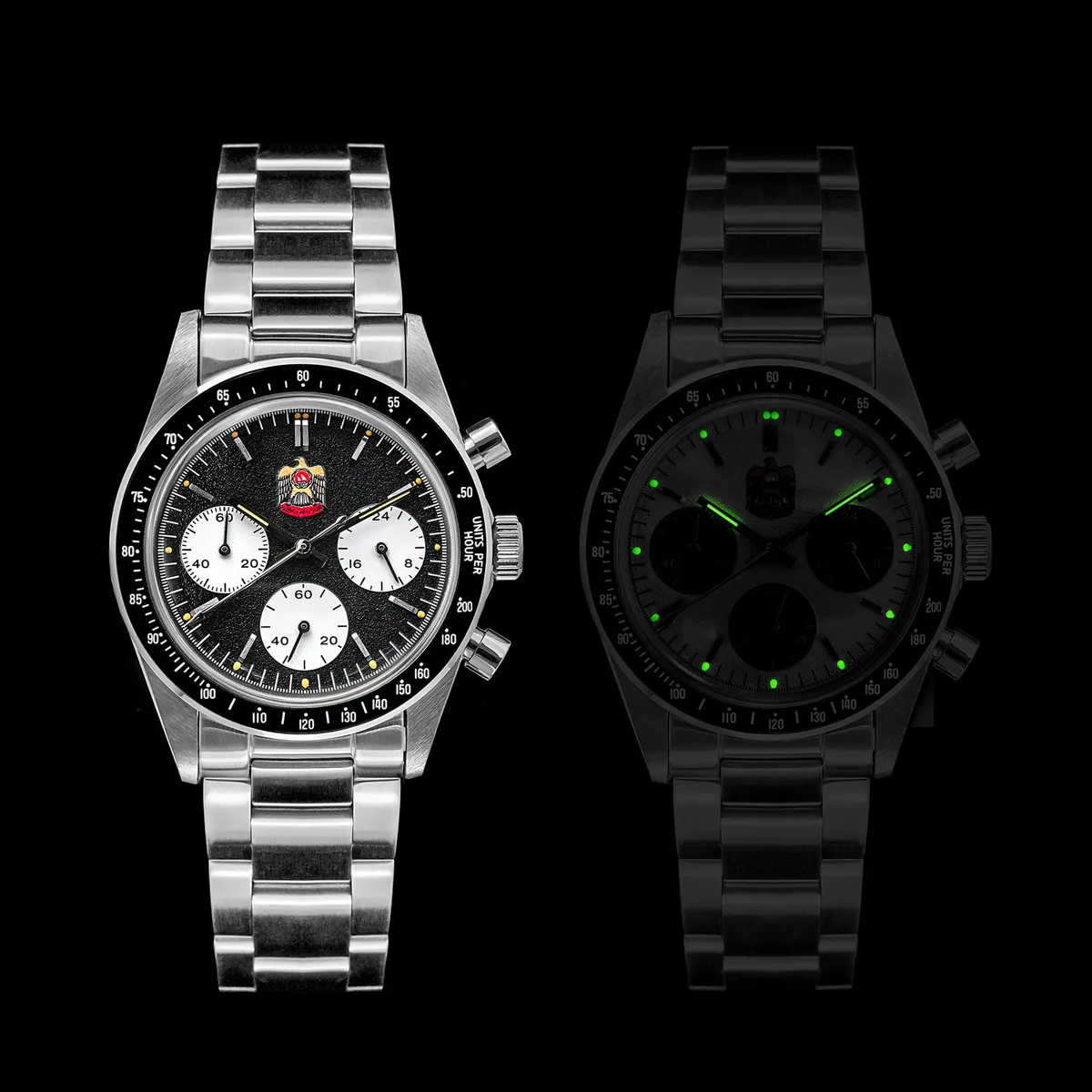Montre Thorn T010 Méca-quartz 37 mm – Cadran blanc · Lunette noire