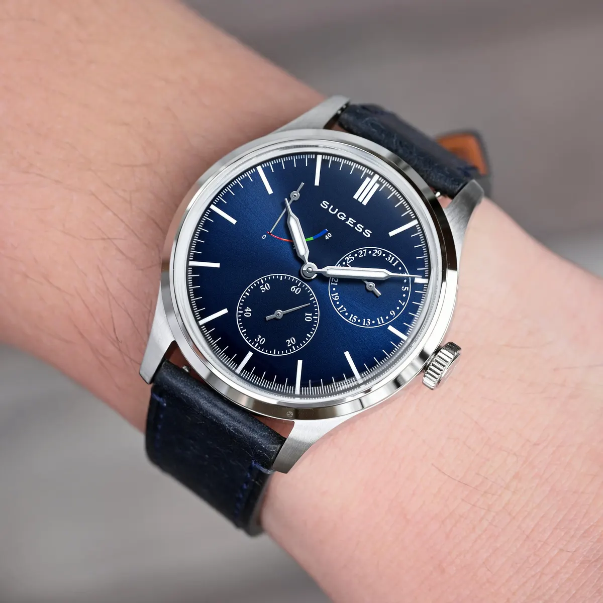 Montre Sugess S458 – Cadran bleu