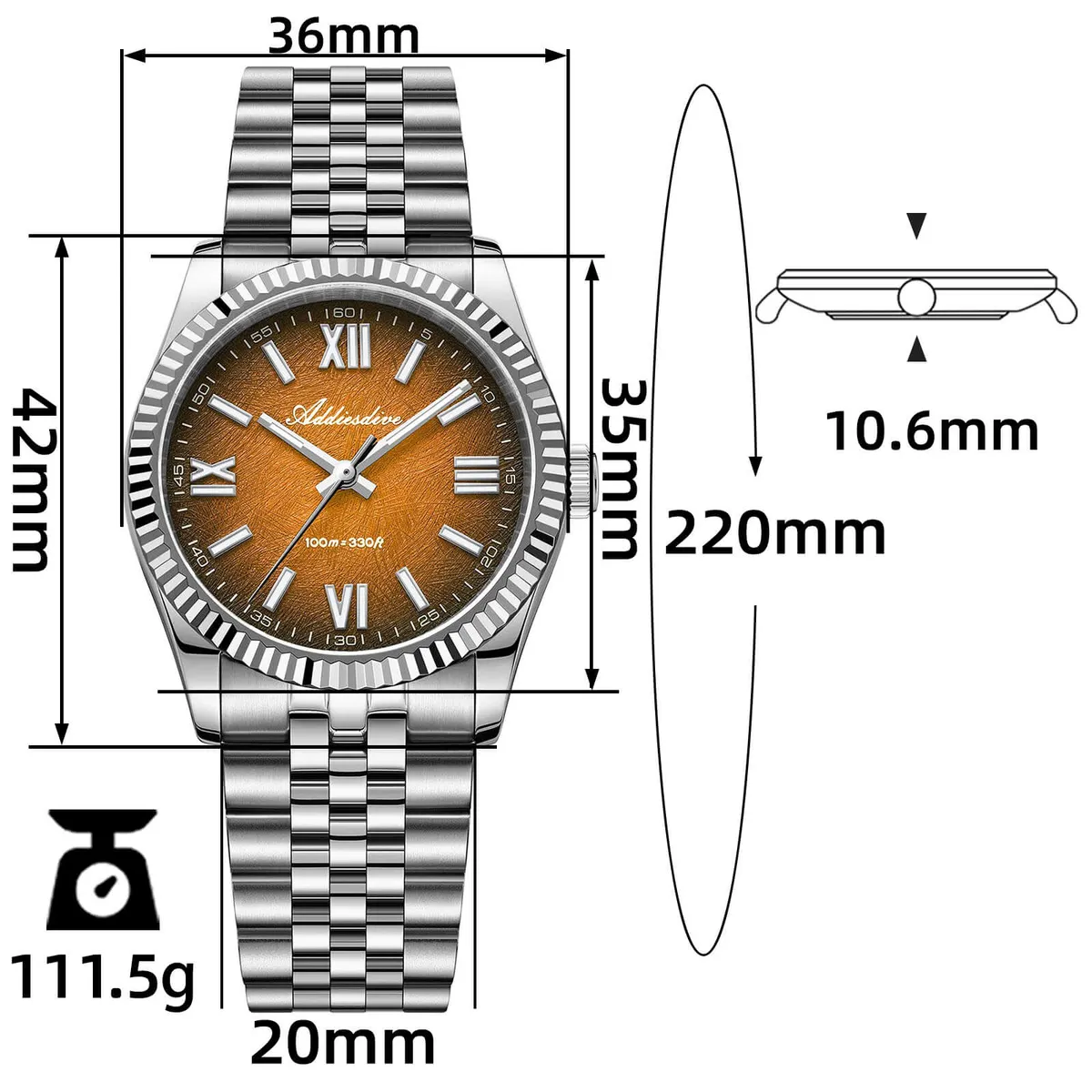 Montre Addiesdive AD2512 – Bleu