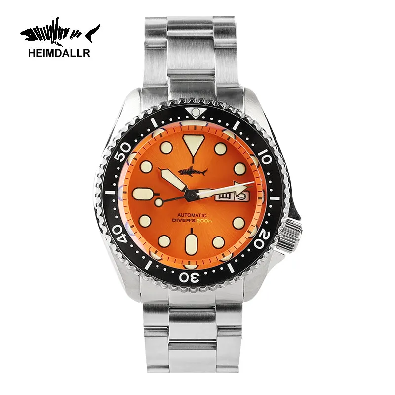 Montre Heimdallr SKX007 Automatique 42 mm – Soleillé orange