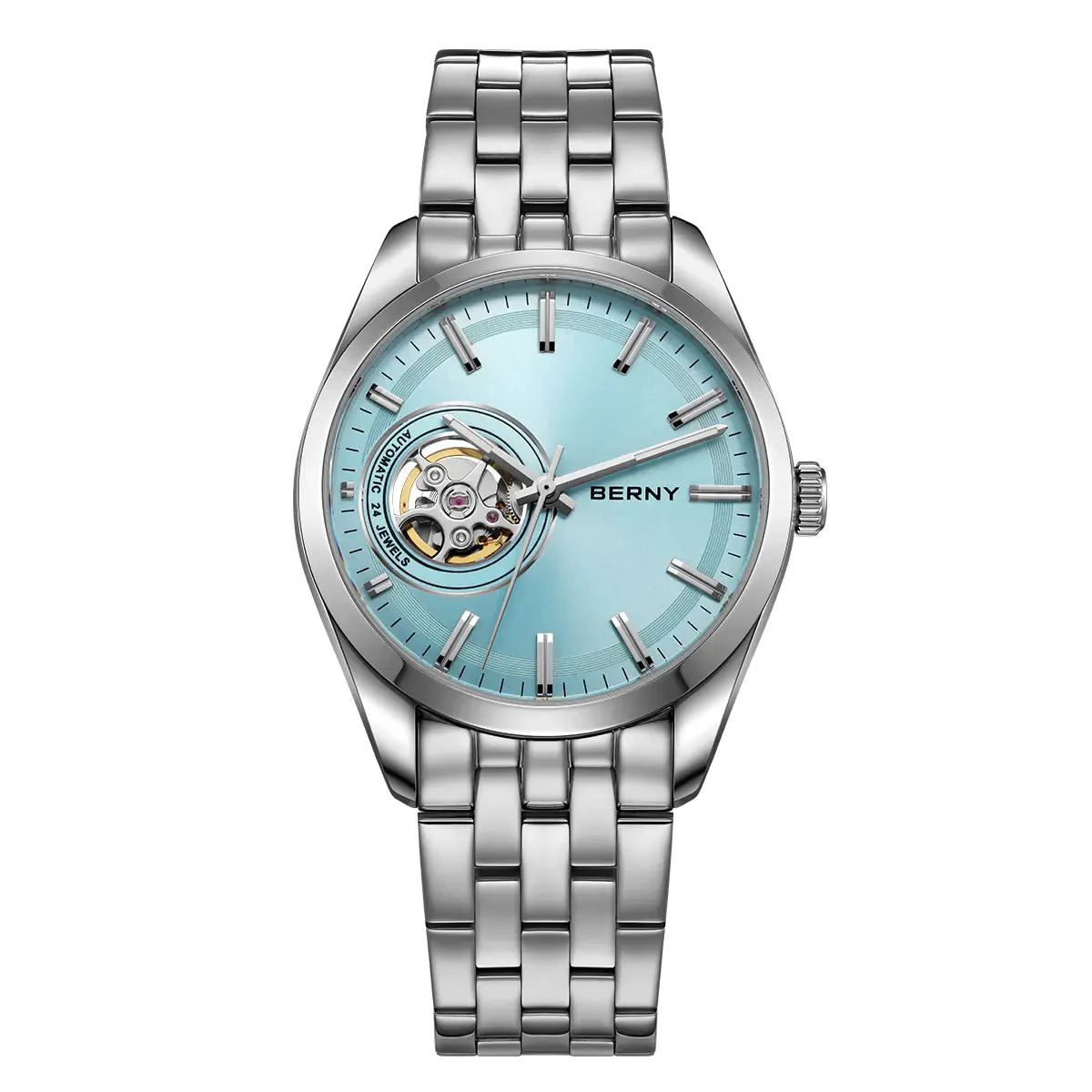 Montre Berny AM179M Automatique – Bleu clair