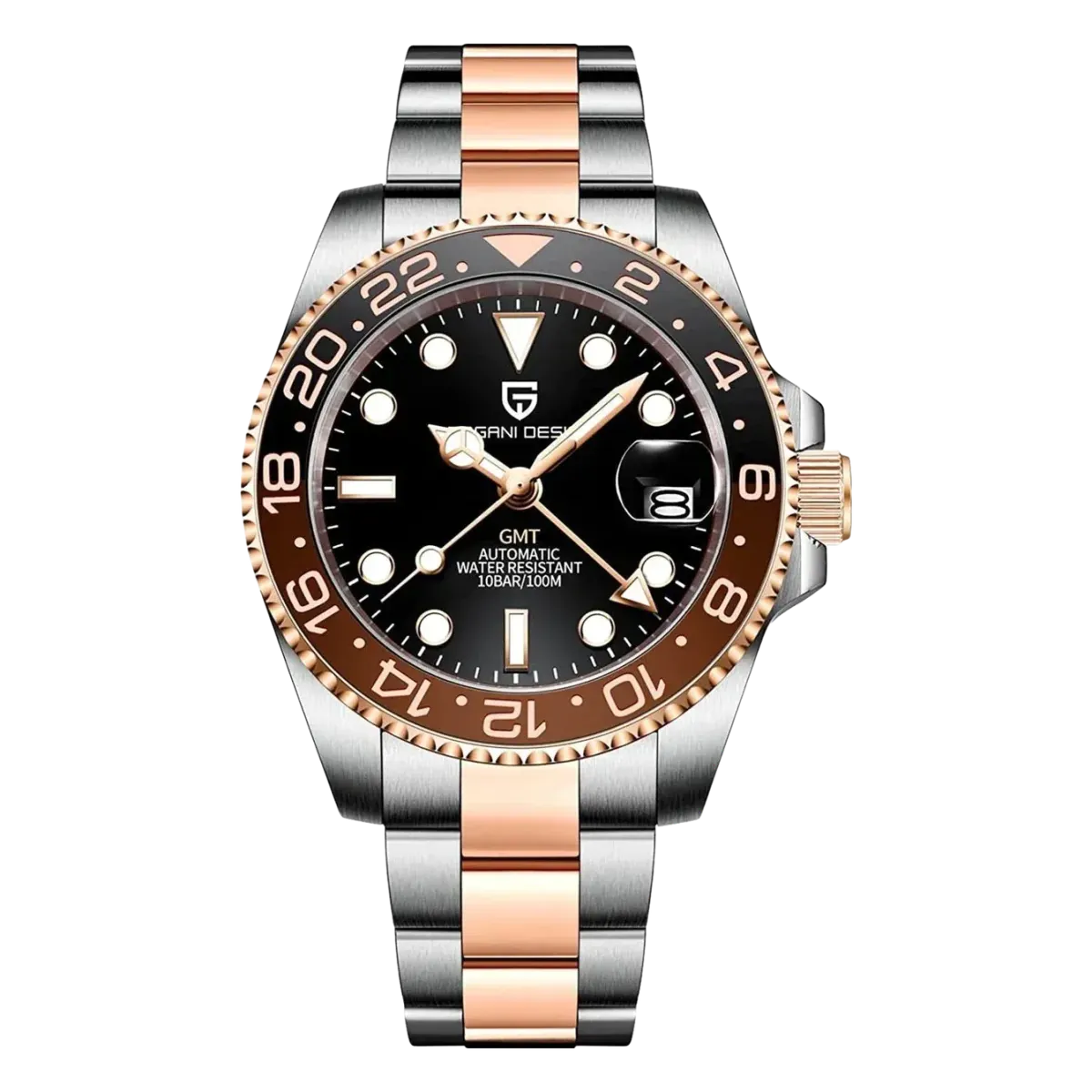 Montre Pagani Design PD-1662 Automatique 40 mm – Or rose / Bracelet Oyster