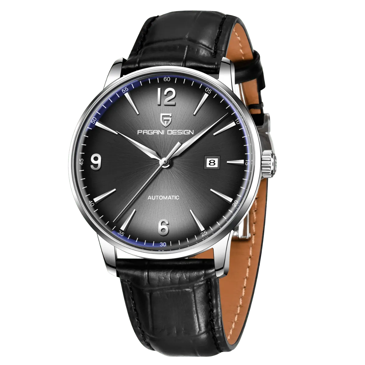 Montre Pagani Design PD-1832 Automatique 42 mm – Noir / Cuir