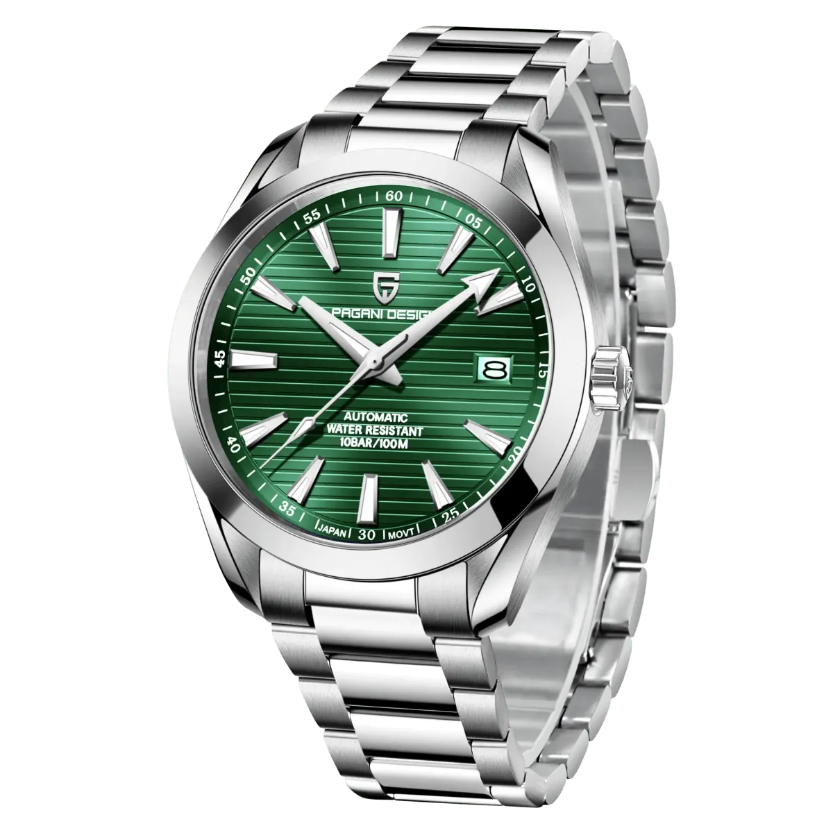 Montre Pagani Design PD-1688 Automatique 40 mm – Vert / Bracelet Oyster