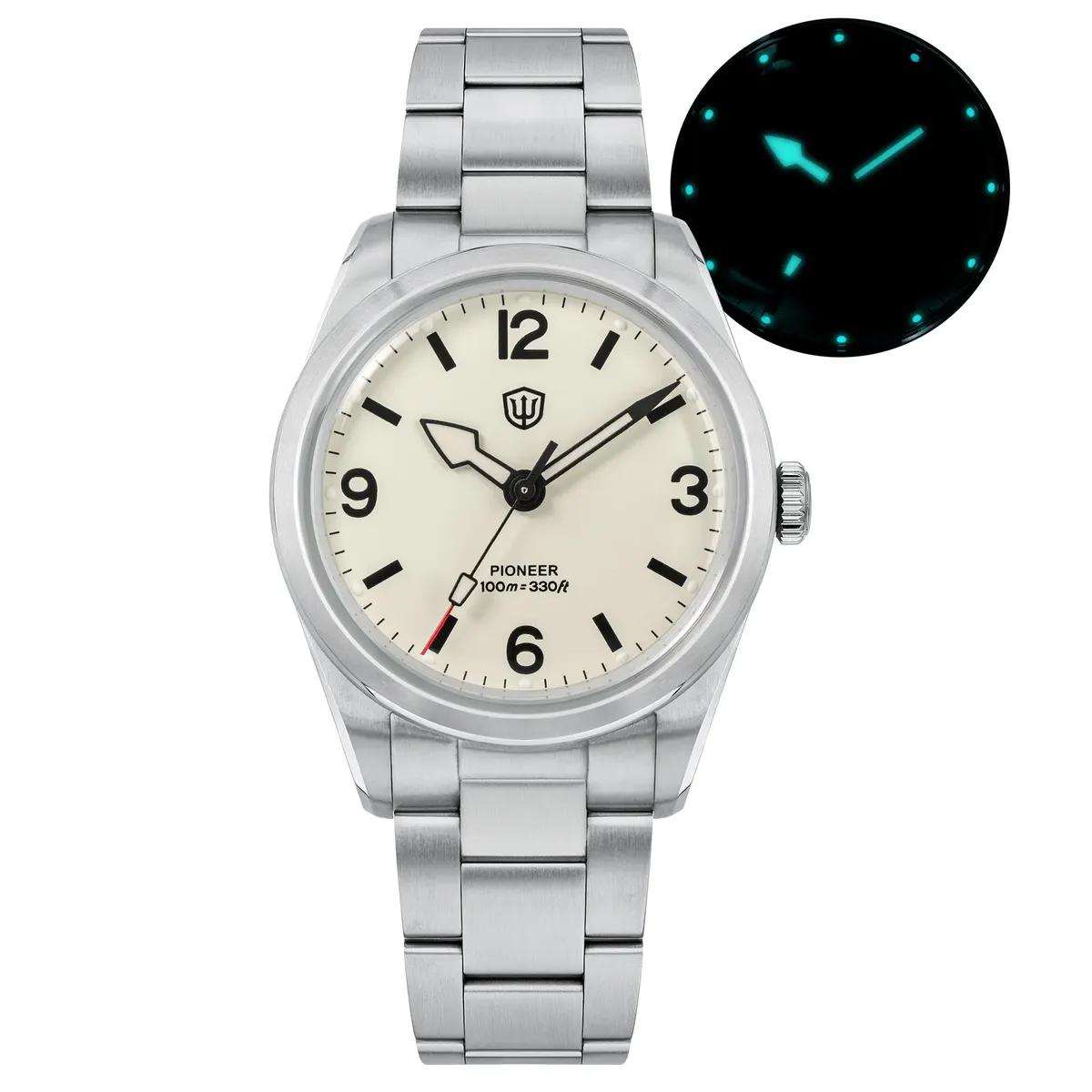 Montre Watchdives WD1960S Quartz 36,5 mm – Vintage crème