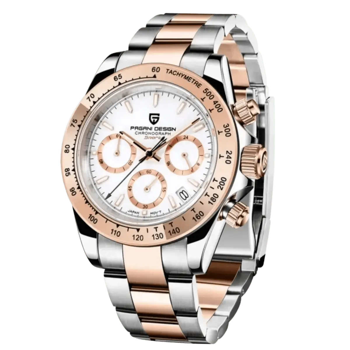 Montre Pagani Design PD-1644 Méca-quartz 40 mm – Blanc