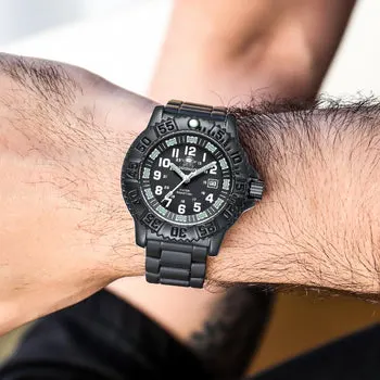 Montre Addiesdive Quartz 51 mm – Bracelet noir acier