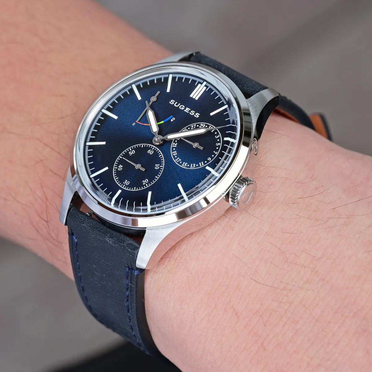 Montre Sugess S458 – Cadran bleu
