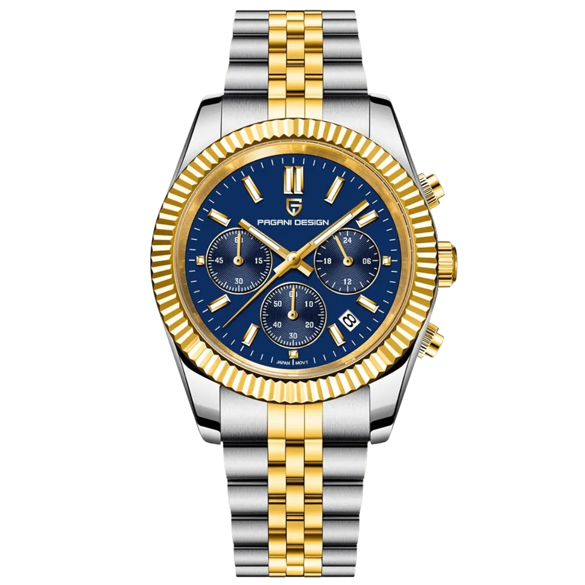 Montre Pagani Design PD-1814 Quartz 42 mm – Or bleu