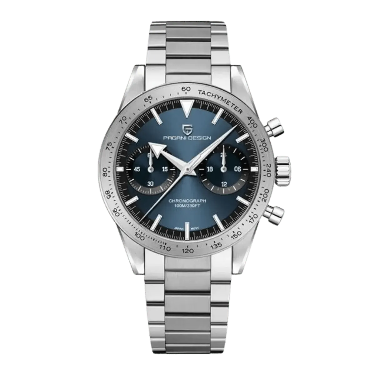 Montre Pagani Design PD-1766 Méca-quartz 40 mm – Bleu / Acier