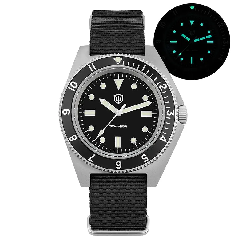 Montre Watchdives WD1972 Quartz 40,9 mm – Noir