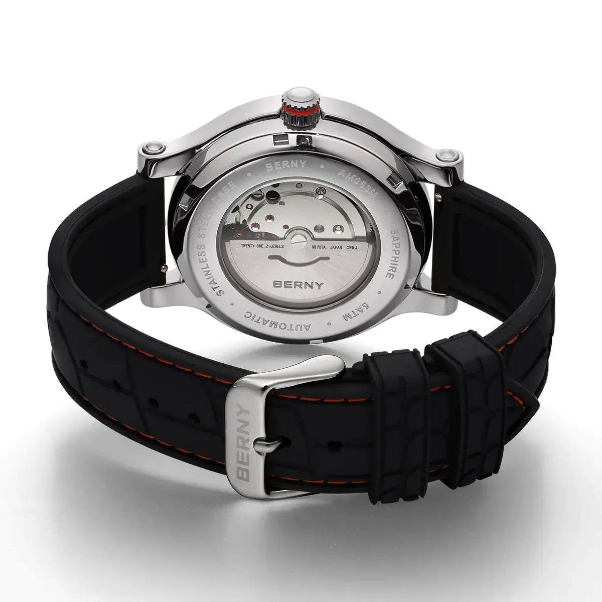 Montre Berny AM053VM Automatique – Rouge / Argent
