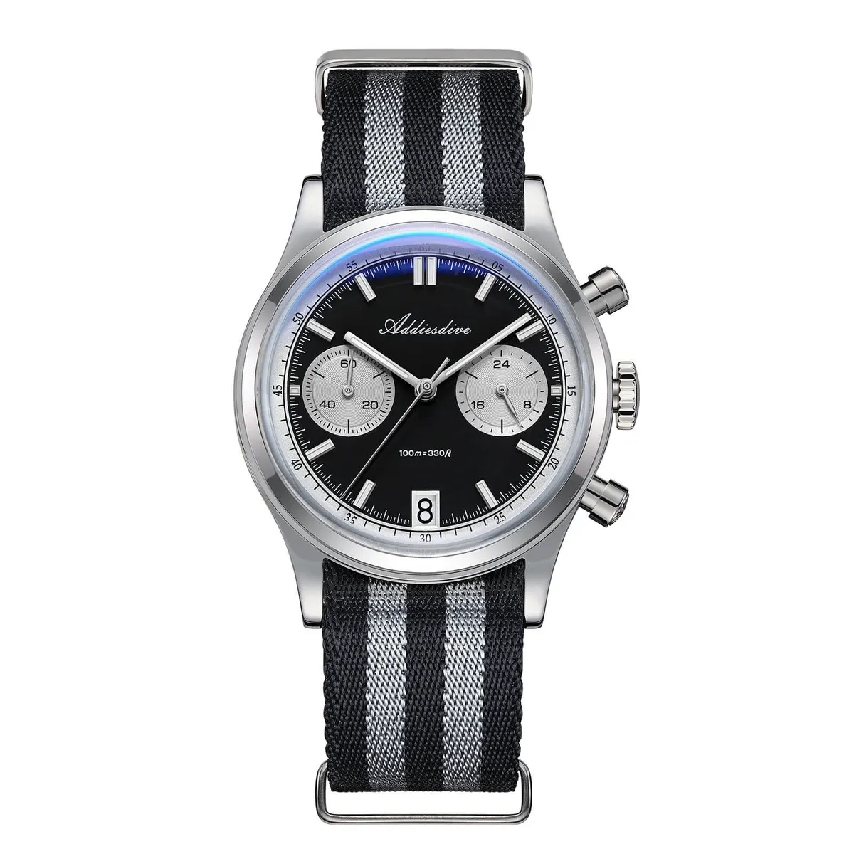 Montre Addiesdive Méca-quartz 38 mm – Noir / VK64