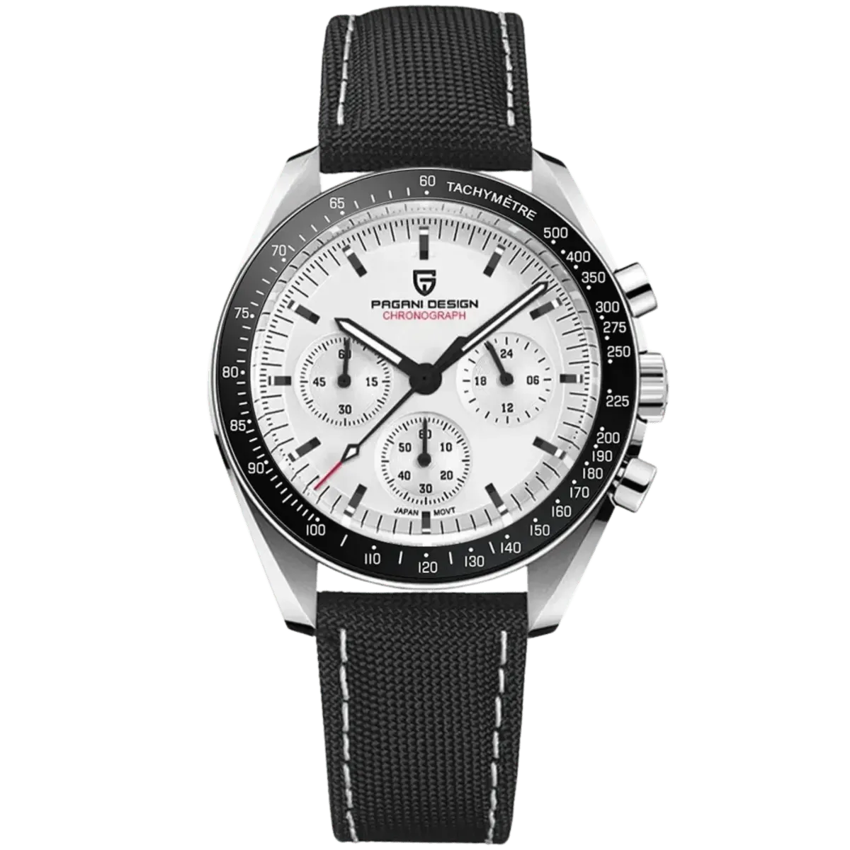 Montre Pagani Design Méca-quartz 40 mm – Blanc / Nylon