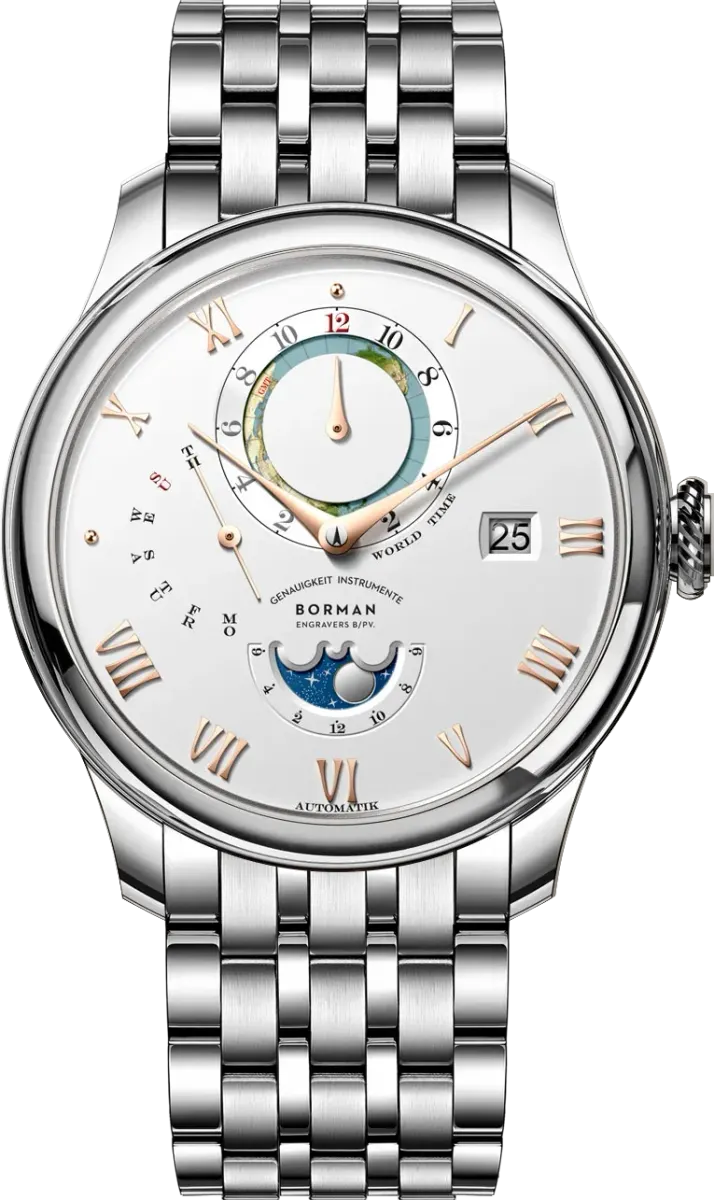 Montre Borman Automatique 40 mm – Argent