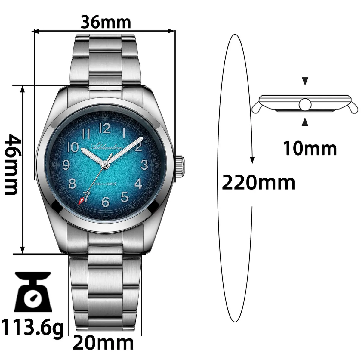 Montre Addiesdive AD2553 – Violet