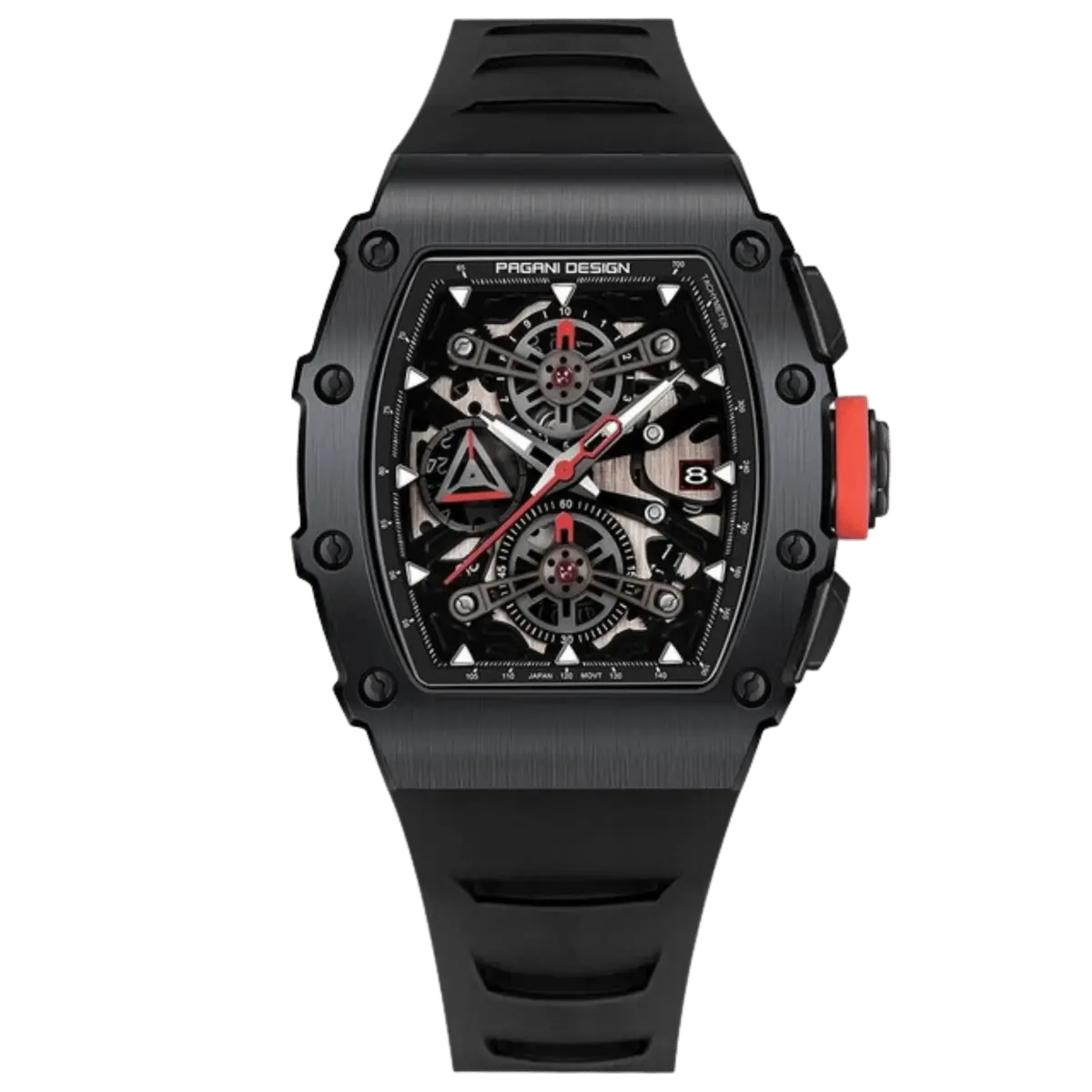 Montre Pagani Design PD-YS011 Quartz 39,5 mm – Noir / Noir