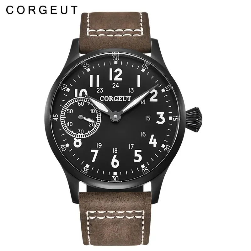 Montre Corgeut Mécanique manuel 44 mm – Blanc
