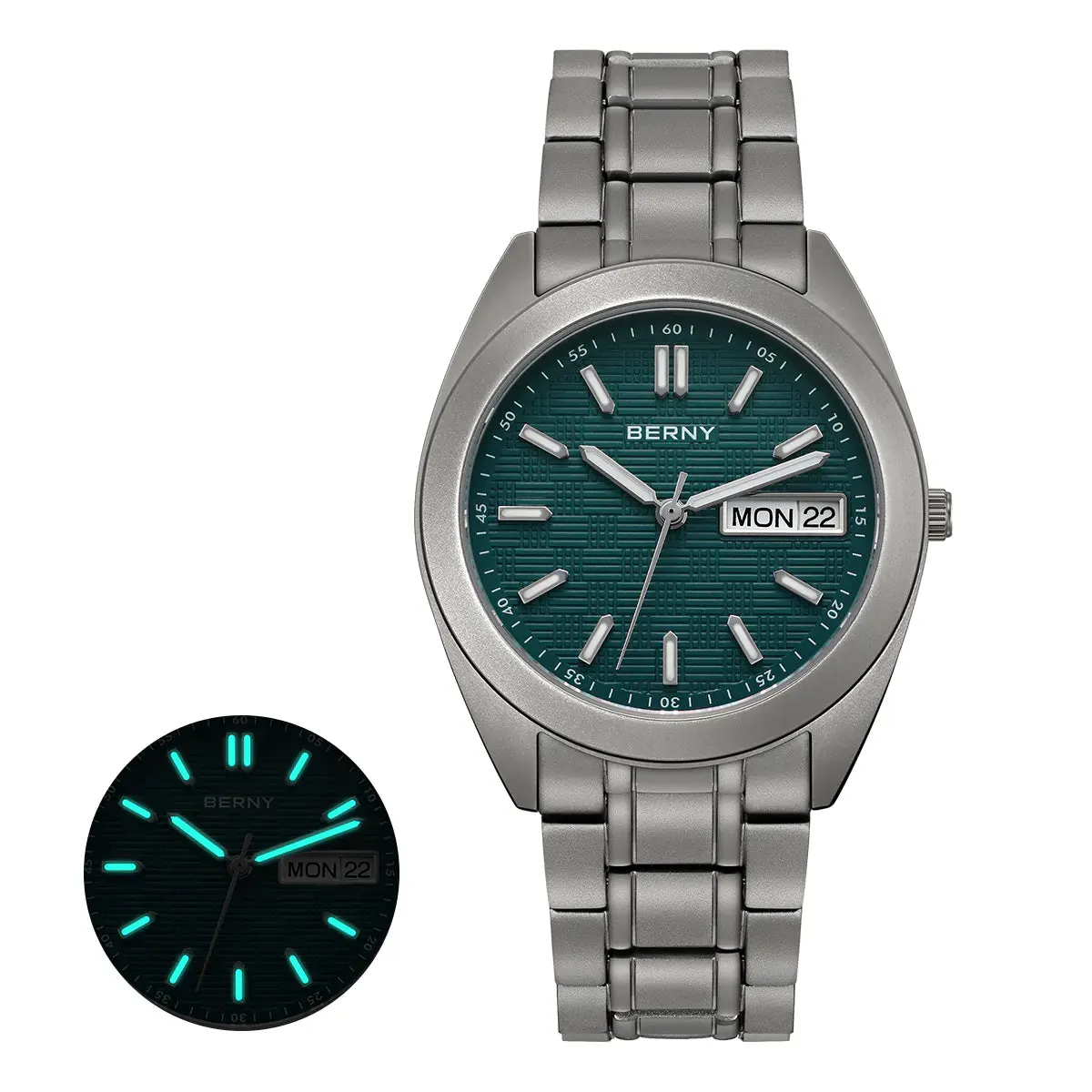 Montre Berny T2597MS Quartz – Vert