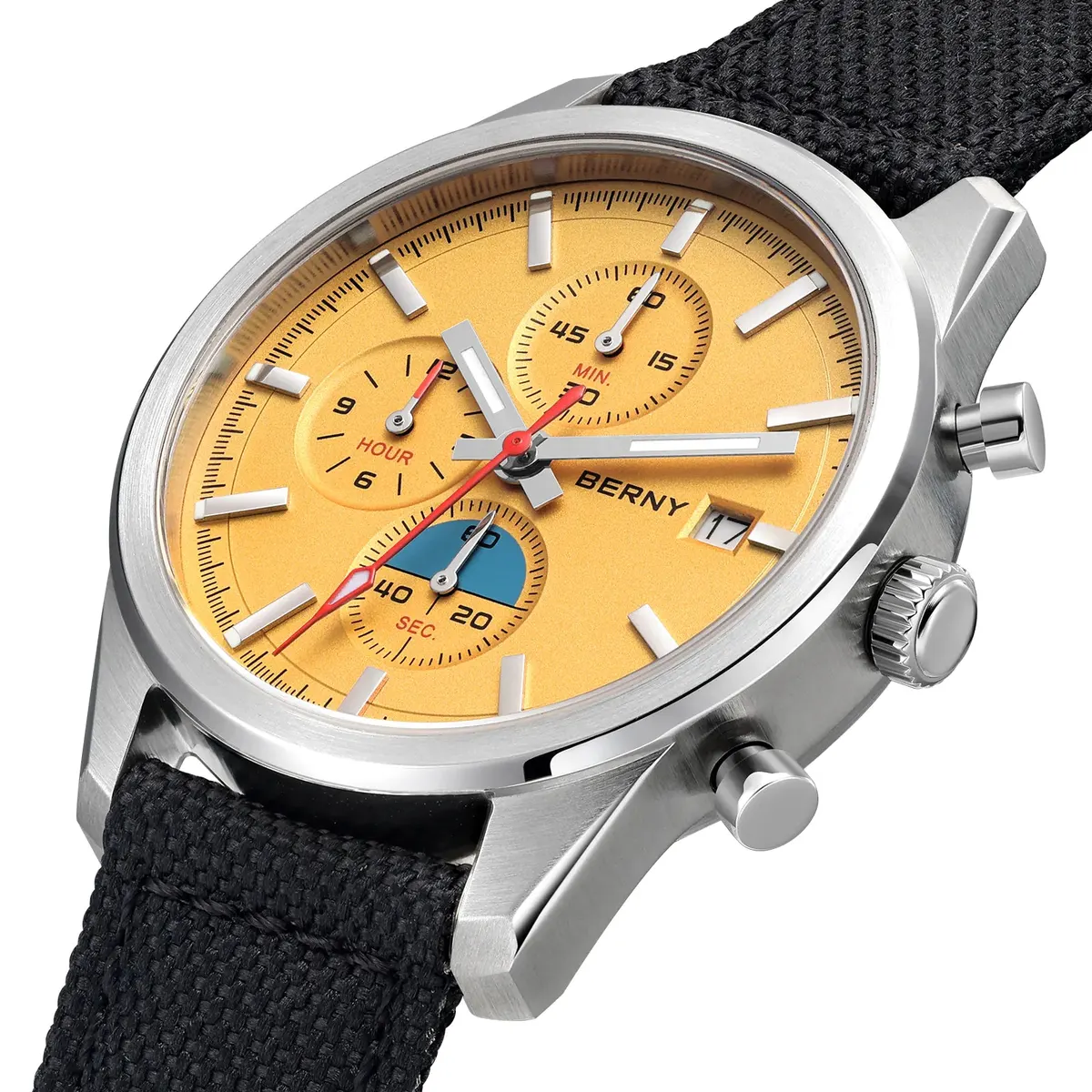 Montre Berny Quartz – Orange / Noir