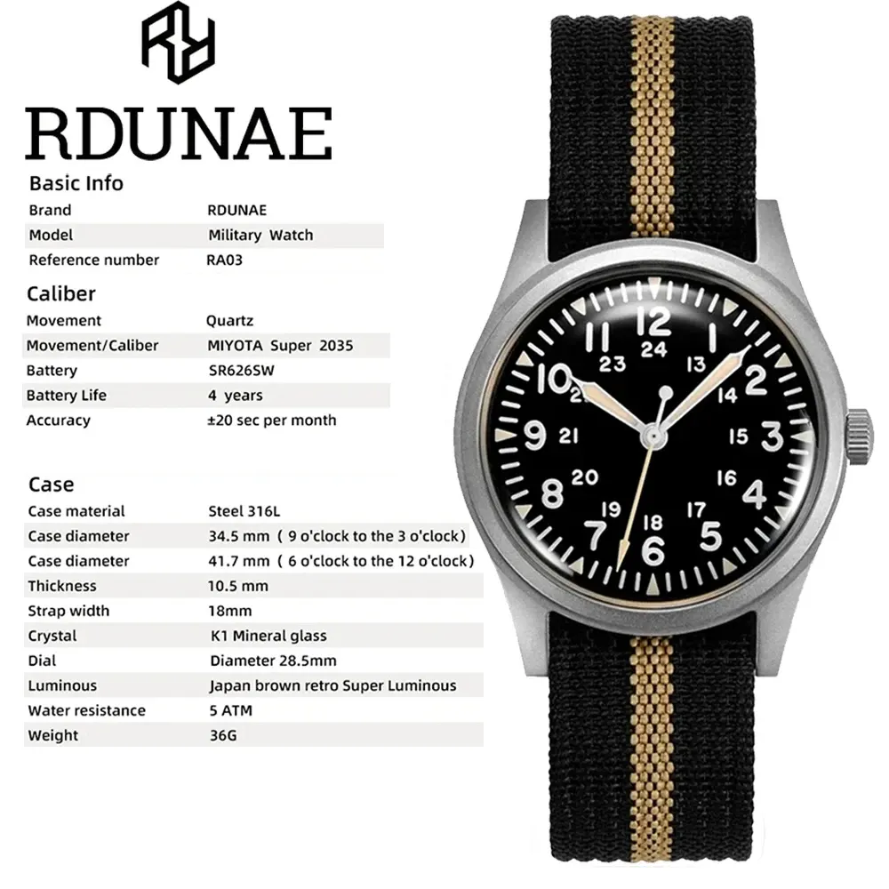 Montre Rdunae RA03 – RA03