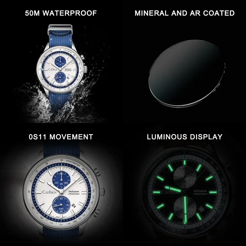 Montre Cadisen Quartz – Blanc