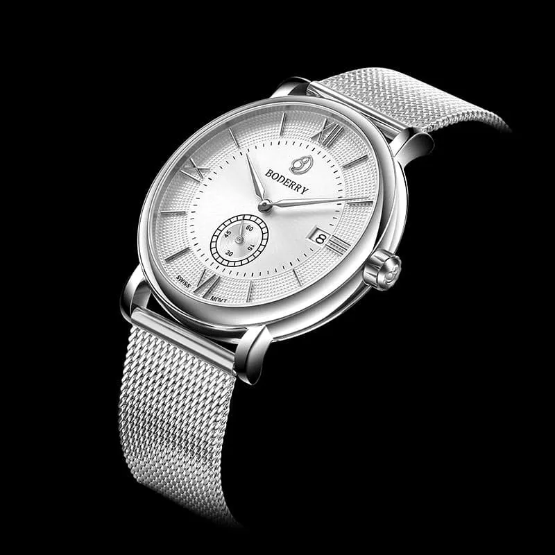 Montre Boderry Quartz 40 mm – Cuir