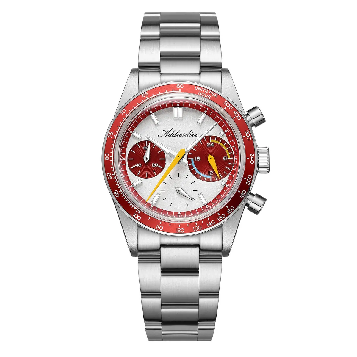 Montre Addiesdive AD2539 Méca-quartz 37 mm – Rouge