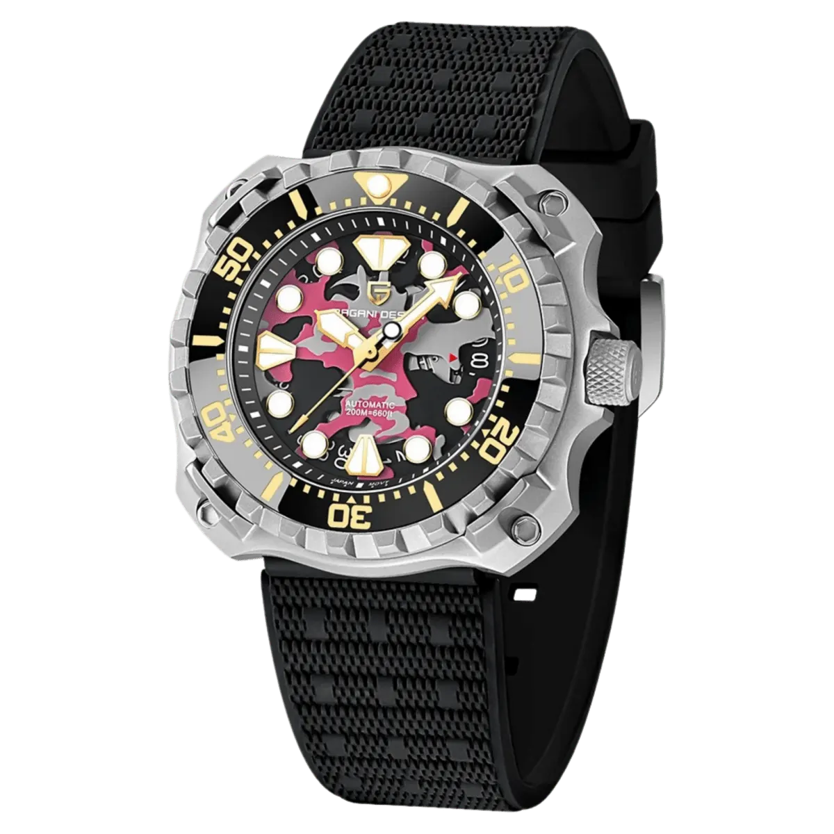 Montre Pagani Design PD-YN009 Automatique 40,7 mm – Rose / Argent