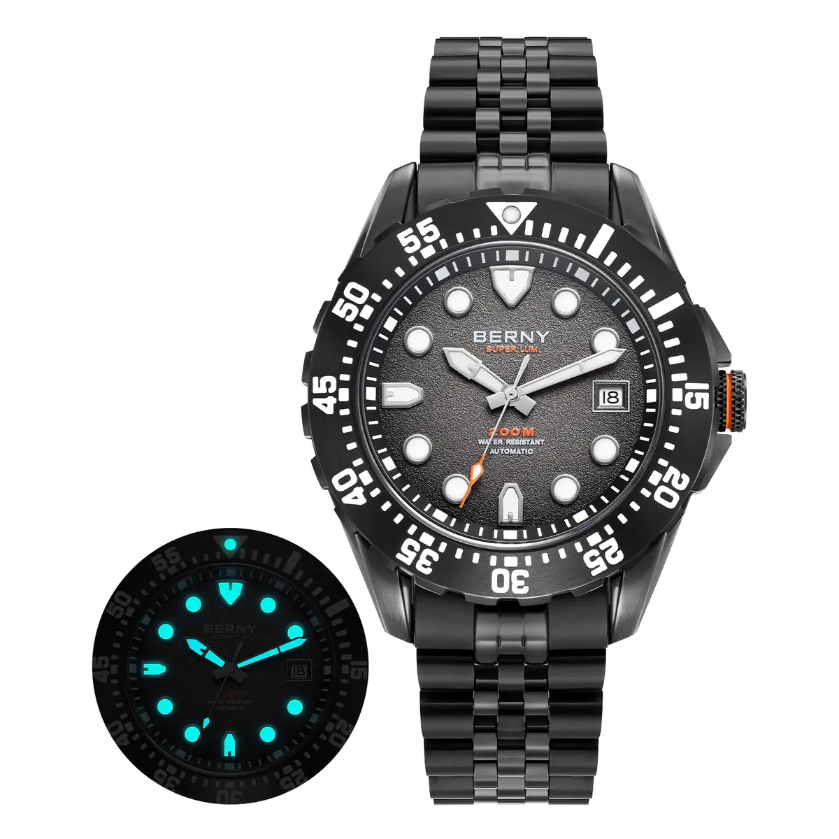 Montre Berny AM151MS Automatique – Noir / Noir