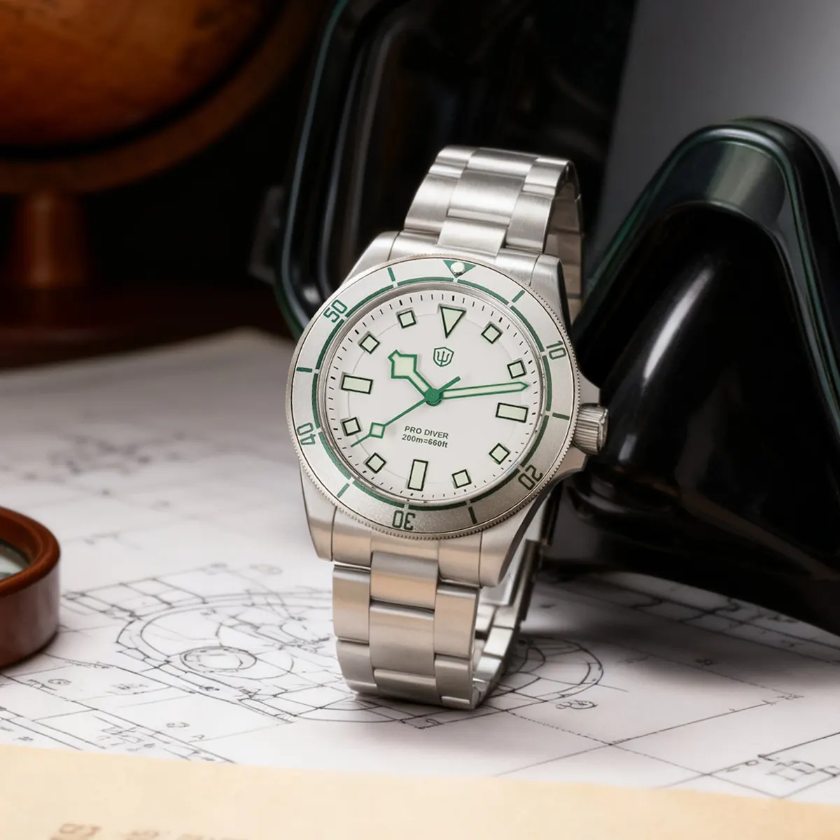 Montre Watchdives WD1969 Quartz 38 mm – Noir