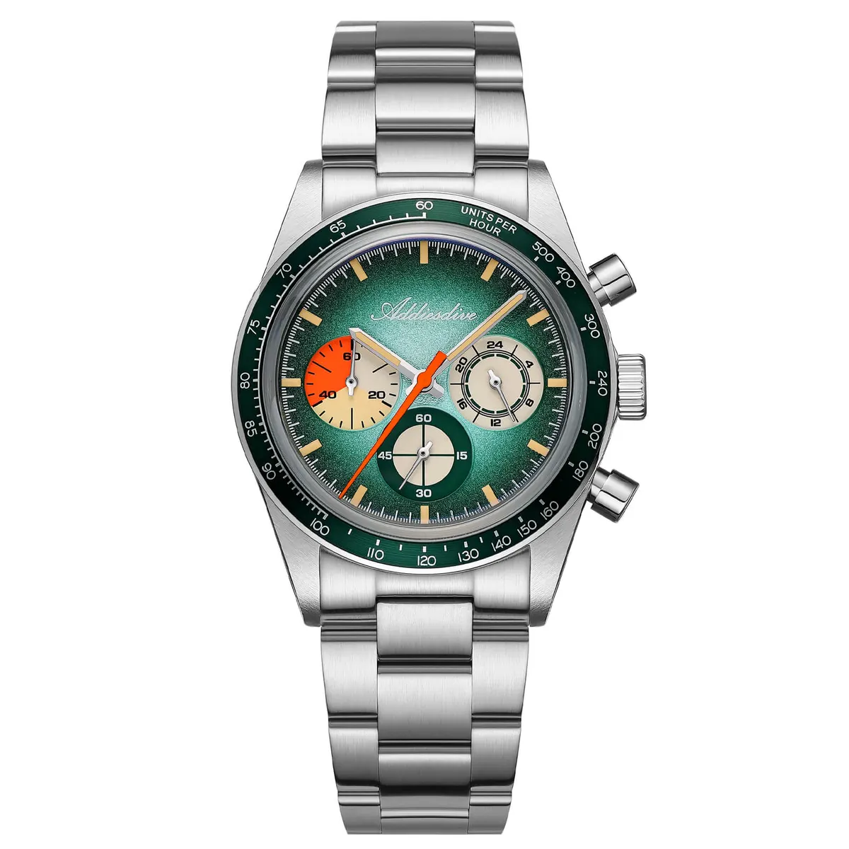 Montre Addiesdive AD2551 Quartz 37 mm – Vert