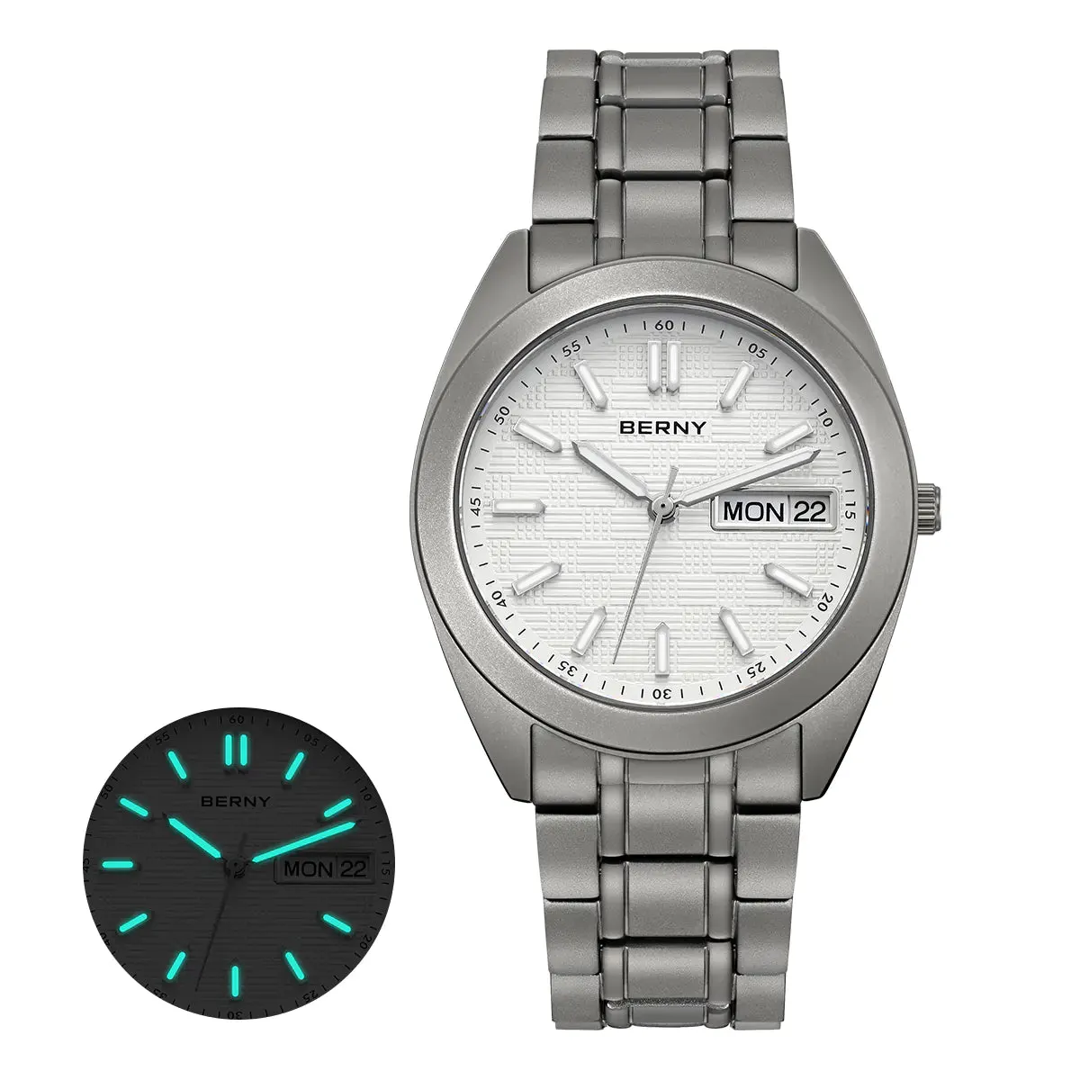 Montre Berny T2597MS Quartz – Blanc