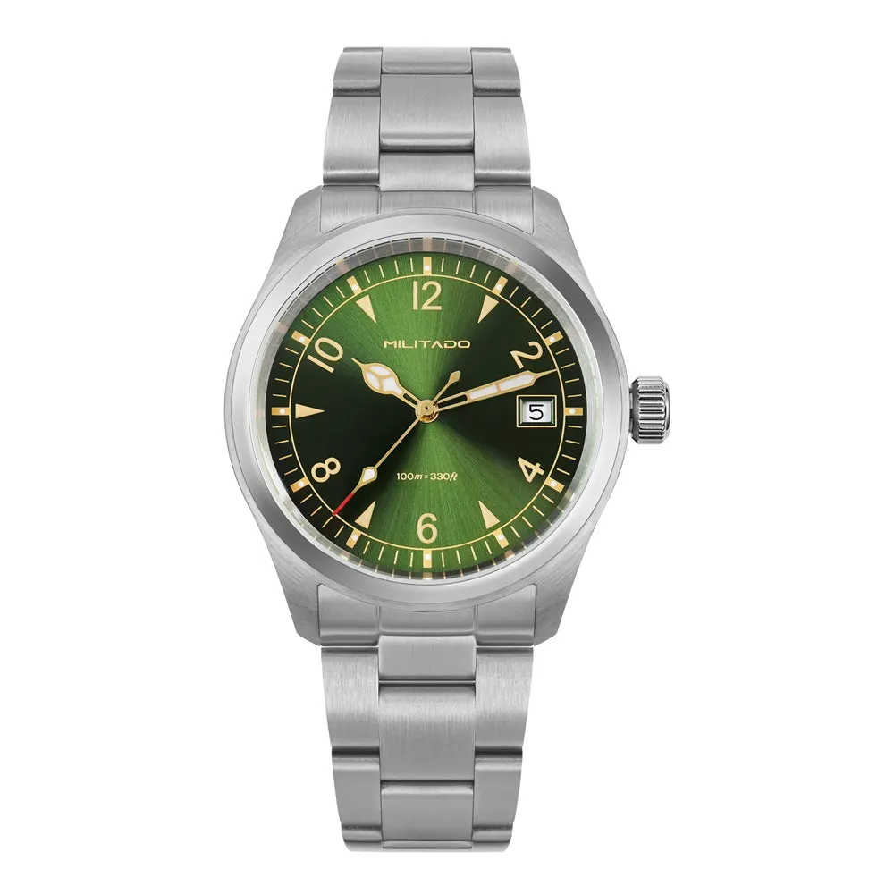 Montre Militado ML08 Quartz 38 mm – Bracelet acier inoxydable