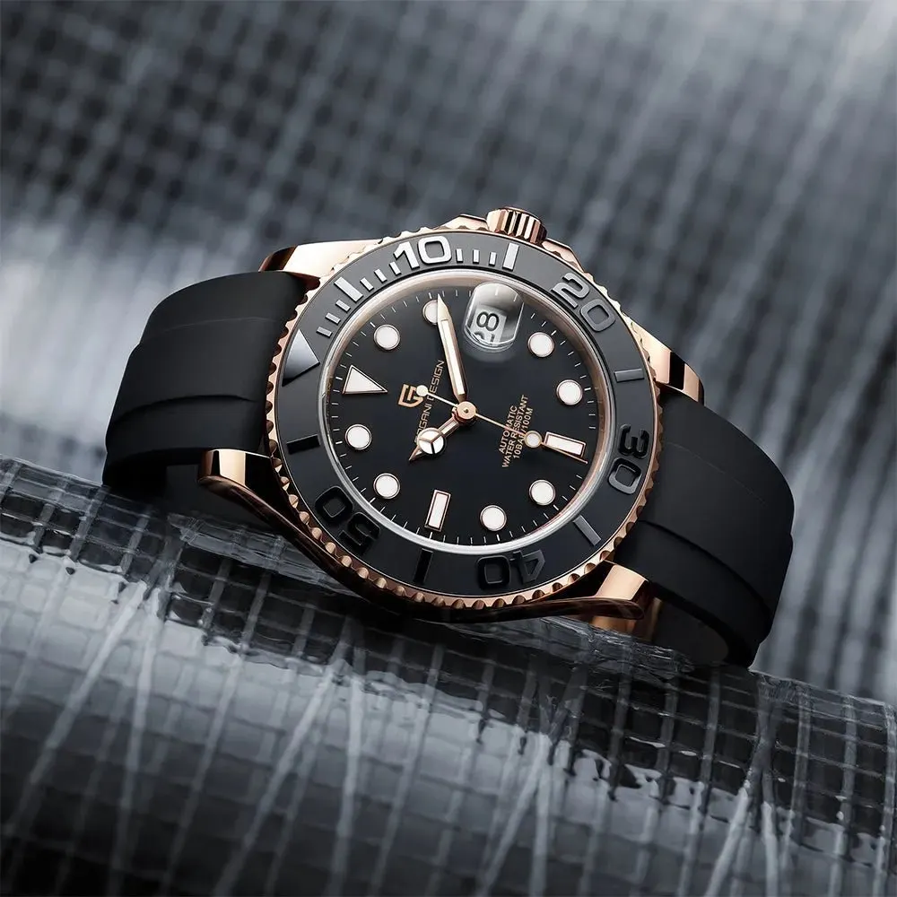 Montre Pagani Design Automatique 40 mm – Noir / Bracelet Oyster
