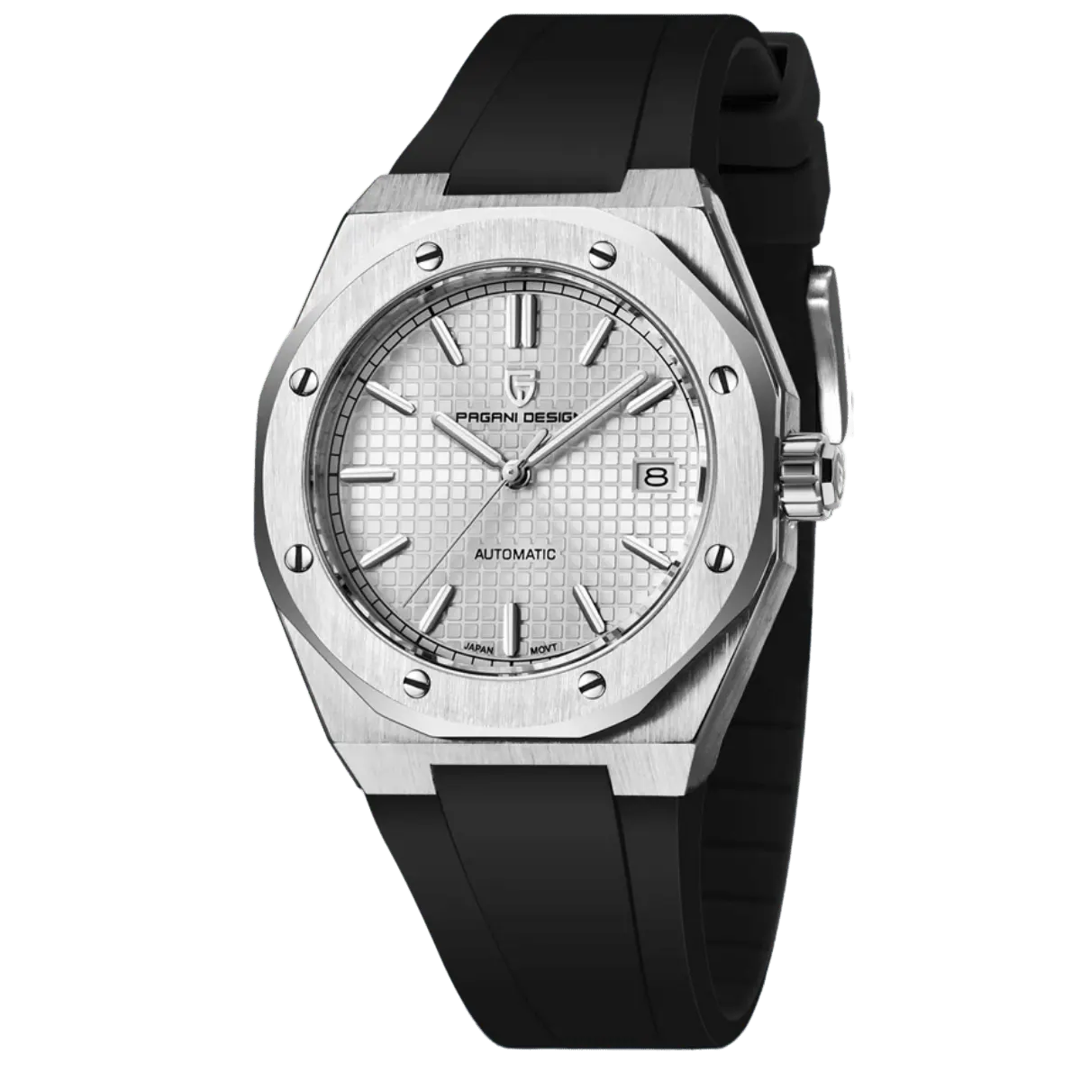 Montre Pagani Design PD-1673 Automatique 40 mm – Blanc / Caoutchouc