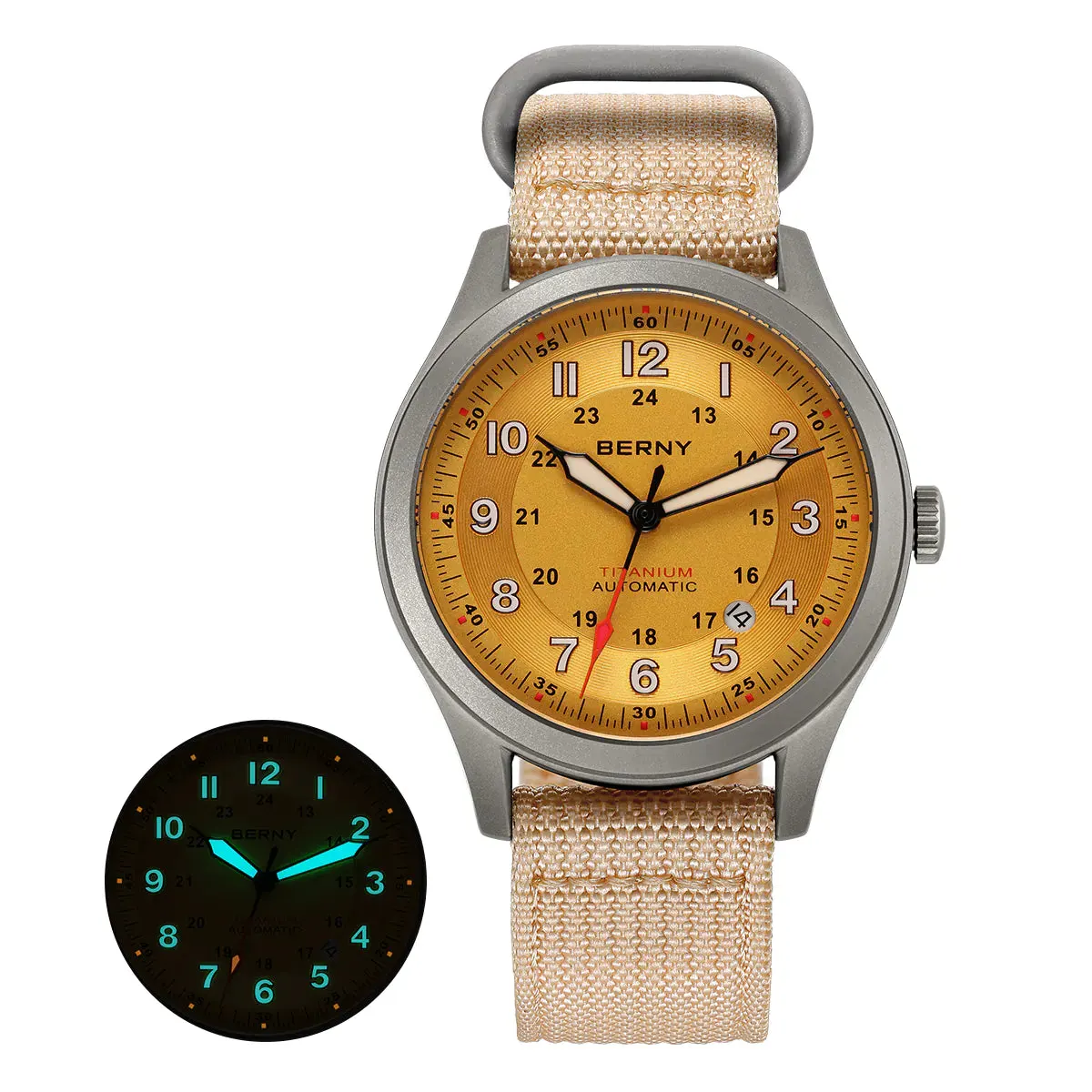 Montre Berny AMT163M Automatique – Réf. AMT163M-YE1